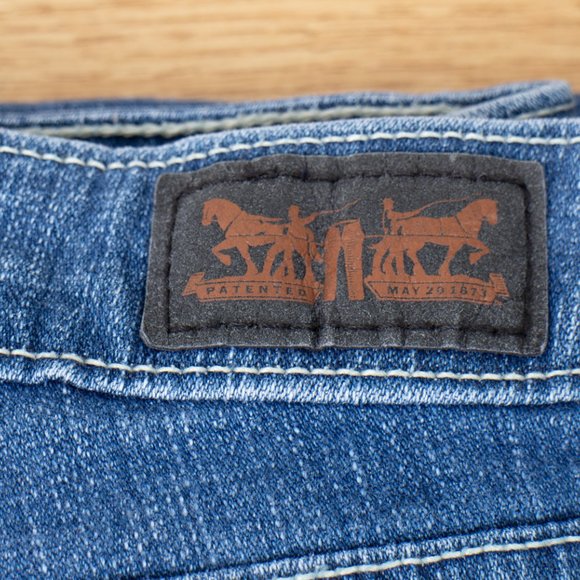 Levi's 535 Leggings 1 (25 X 28) Women's Juniors Denim Jeans Medium Wash - Picture 2 of 10